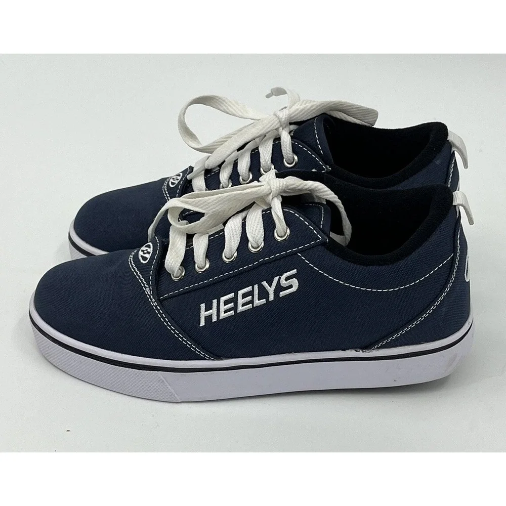 Heelys Skate Shoes Sneakers Navy Canvas Youth Size 5